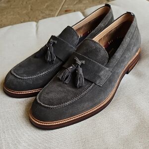 Sz 10 Brooks Brothers Suede Bellmore Tassel Loafers Dark Green Ortholite Footbed